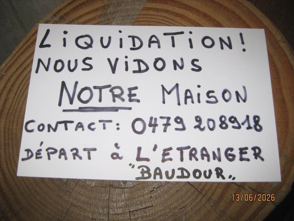 brocante, Enlèvement, Utilisé