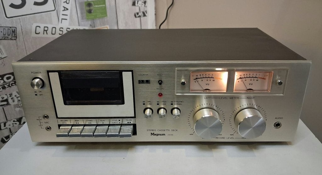 Vintage Magnum 2000 Stereo Cassette Deck, Enlèvement ou Envoi, Tape counter