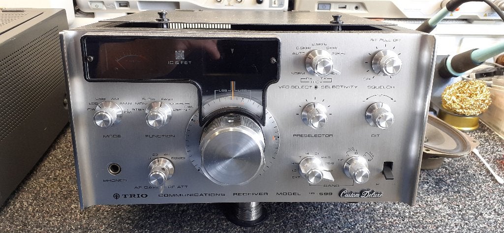 Trio 599 TX en RX, Telecommunicatie, Zenders en Ontvangers, Ophalen, Gebruikt, Zender en Ontvanger