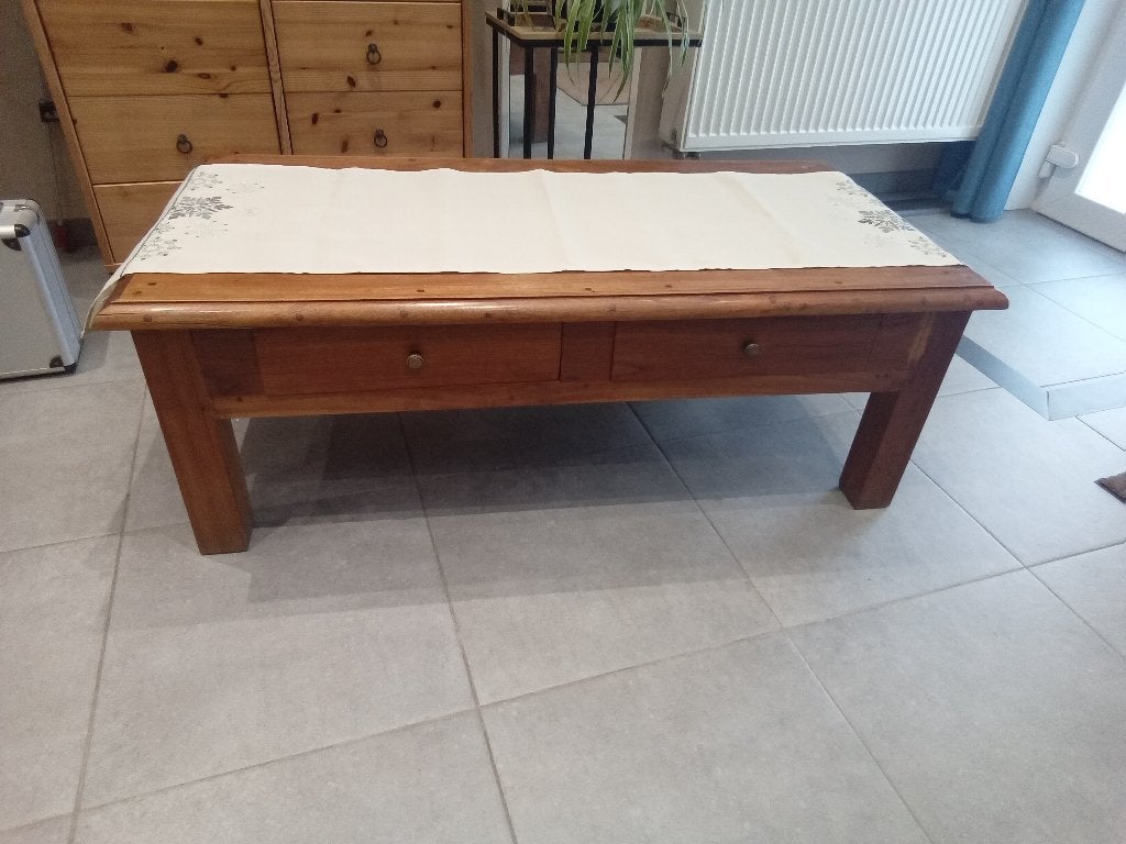 Table de salon en teck, Teck, 100 à 150 cm, Enlèvement, Utilisé