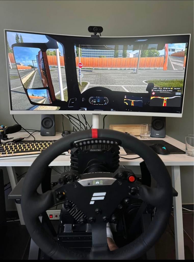 Fanatec CSL dd 8nm volledige PC sim racing setup, Enlèvement, Utilisé