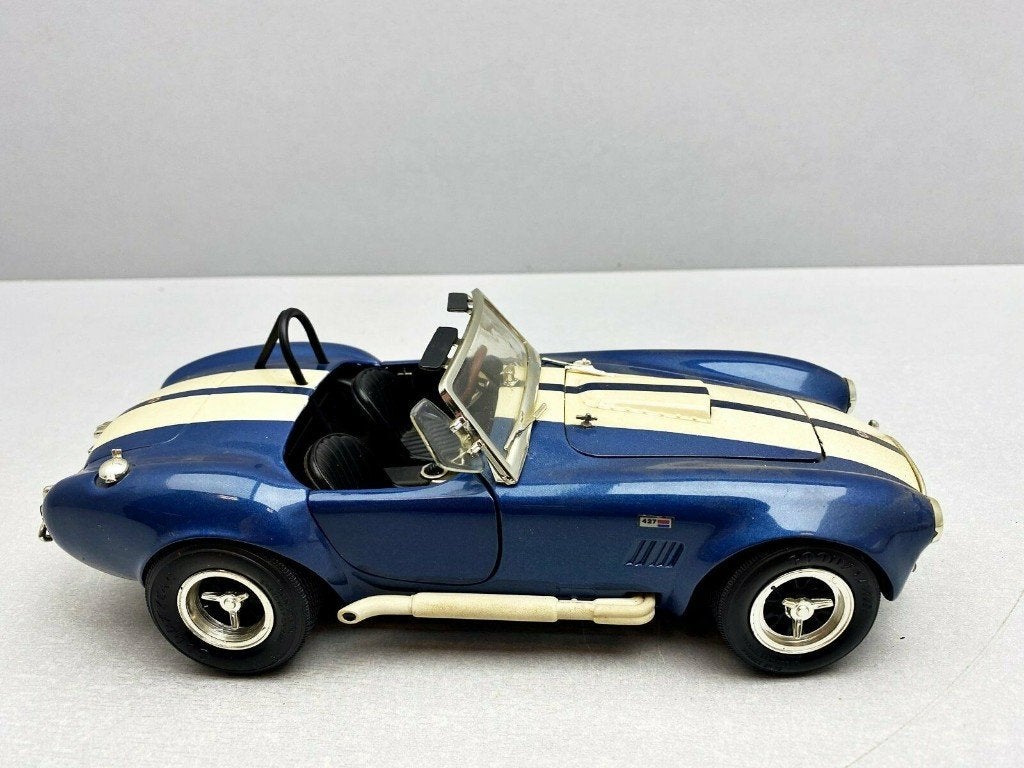 FORD SHELBY COBRA 427 S/C Mk3 1966 Blue 1/18 ERTL USA Neuve, Ophalen of Verzenden, Nieuw, Auto, ERTL