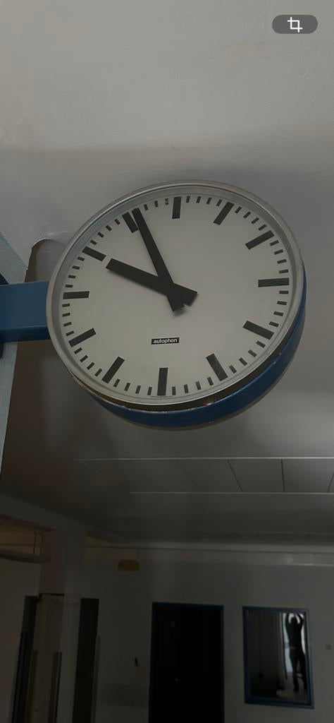 horloge industrielle EN METAL suisse AUTOPHONE, Enlèvement ou Envoi, Comme neuf