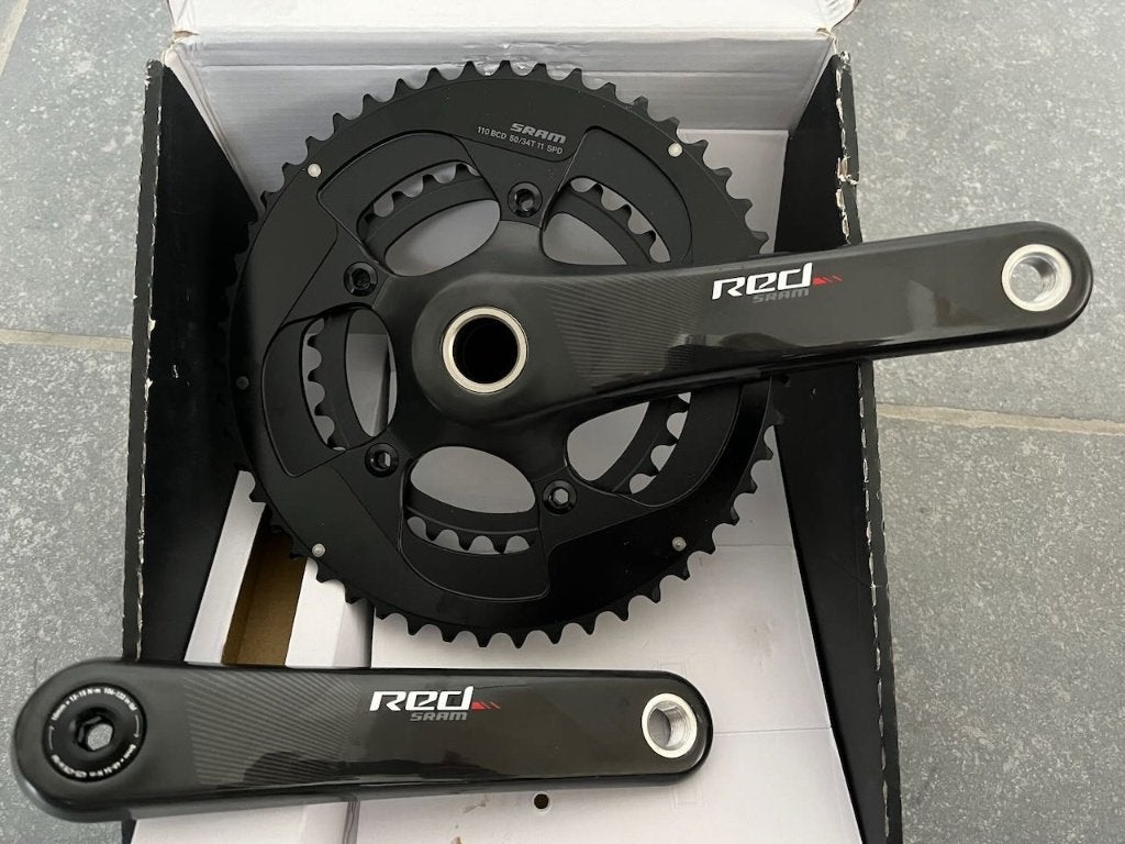 SRAM RED Crankset 11-speed compact - GXP - zwart, Fietsen en Brommers, Ophalen of Verzenden, Nieuw