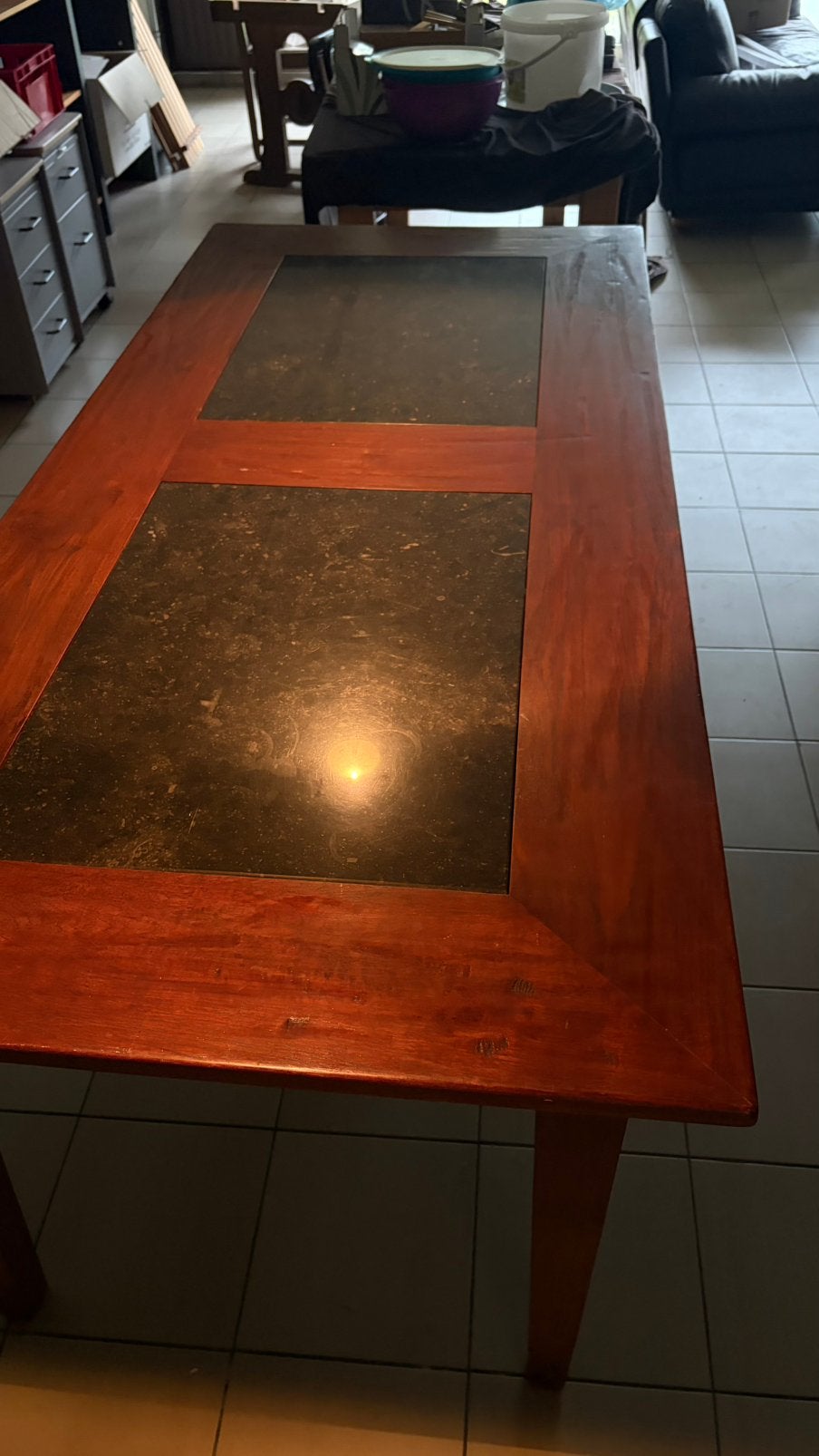 Tafel, Huis en Inrichting, Ophalen, Gebruikt, 100 tot 150 cm, Vijf personen of meer