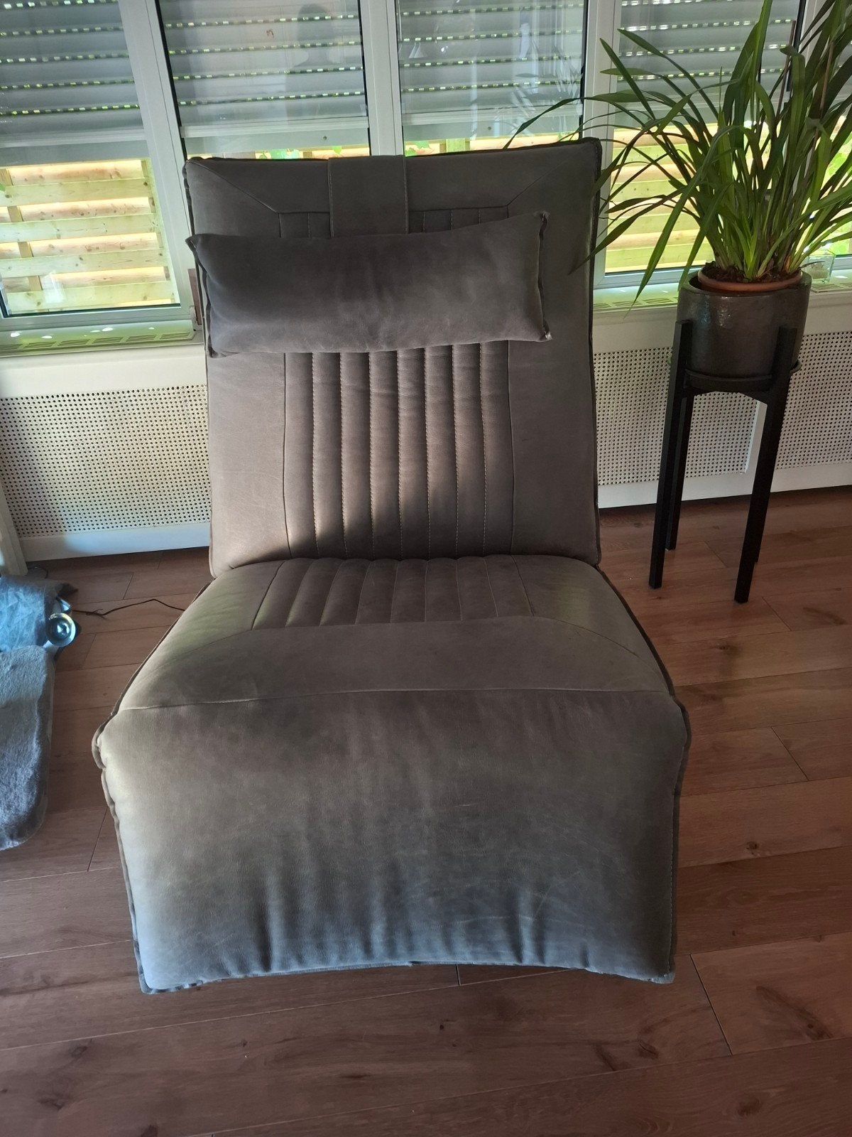 Luxe lederen relaxzetel, elektrisch.Recente aankoop., Huis en Inrichting, Ophalen