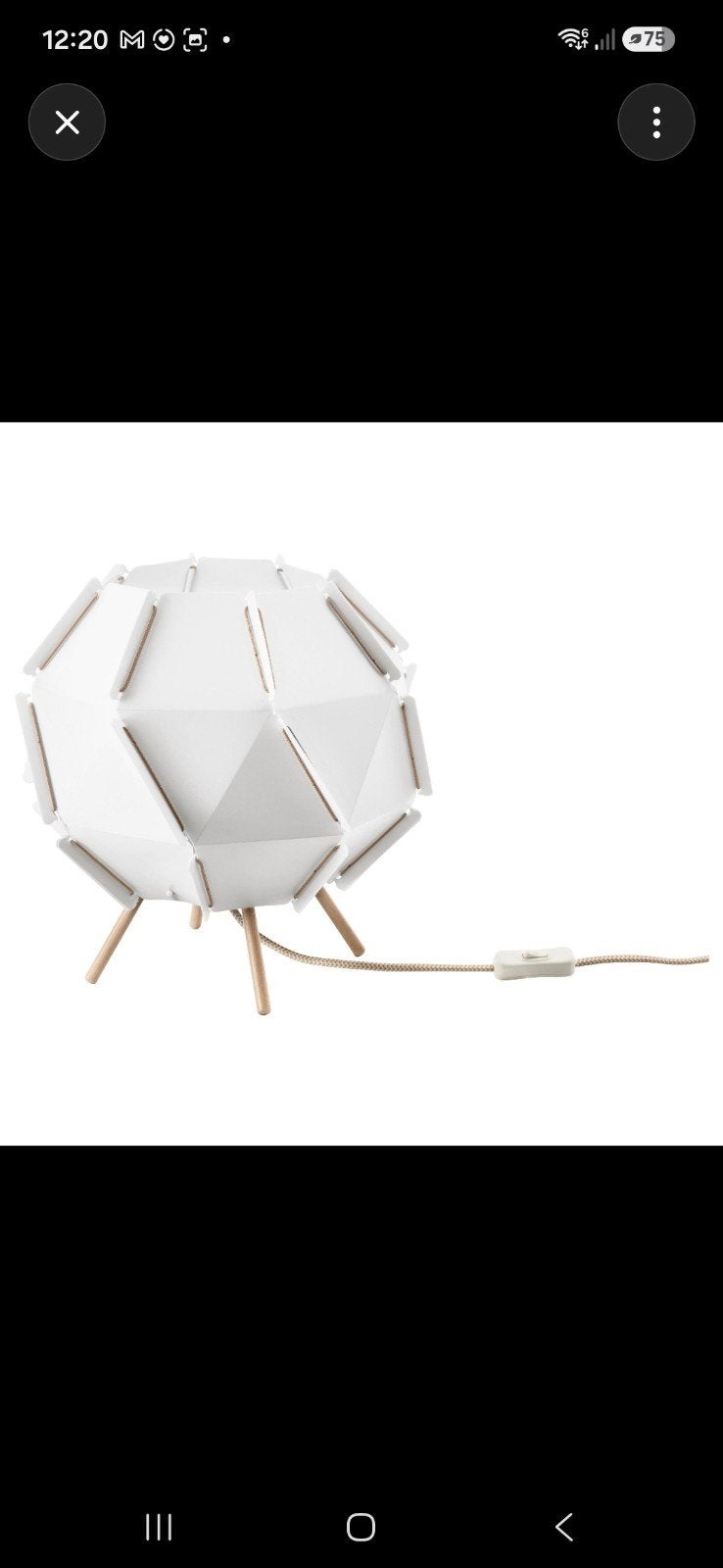 lampe de table Ikea Sjopenna, Enlèvement, IKEA