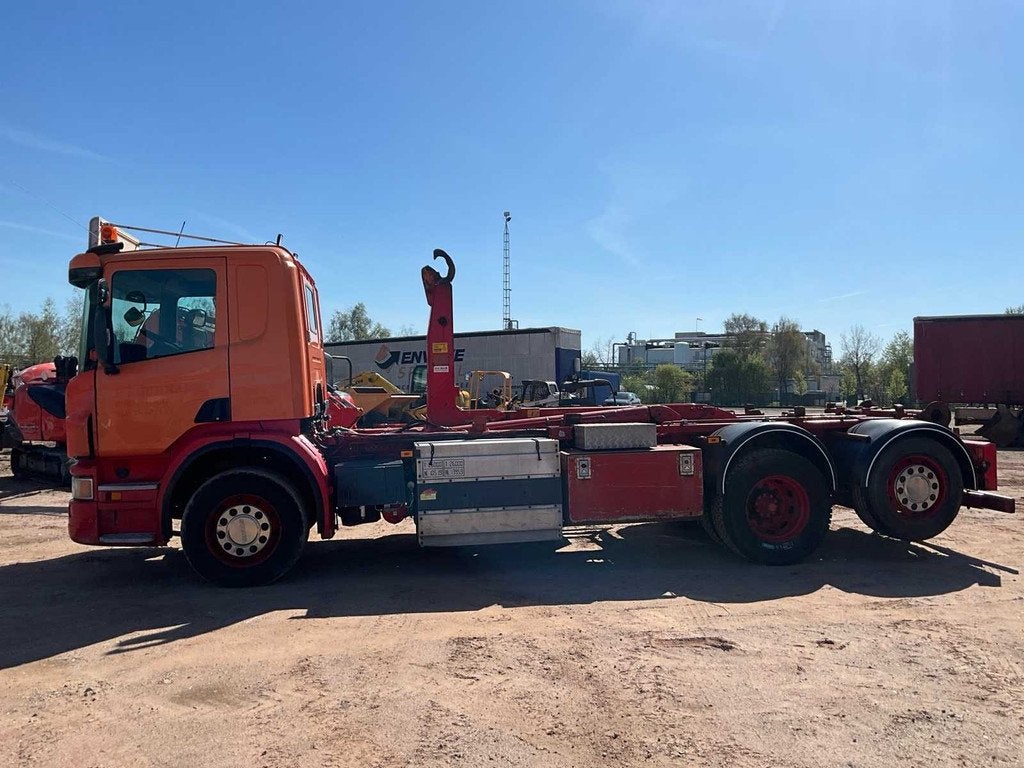 Camion Scania P340 2014 avec système de crochet pour conten, Autos, Achat, Euro 6, Autres carburants, Scania