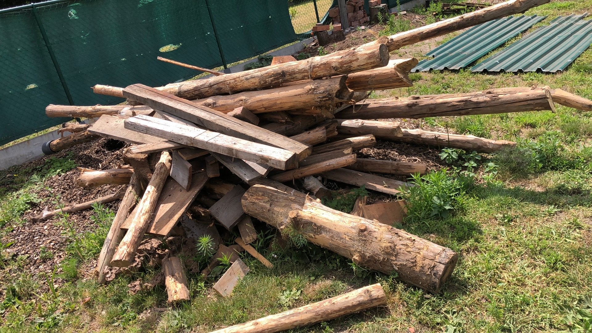 Stammen voor brandhout, Tuin en Terras, Brandhout, Ophalen, Stammen