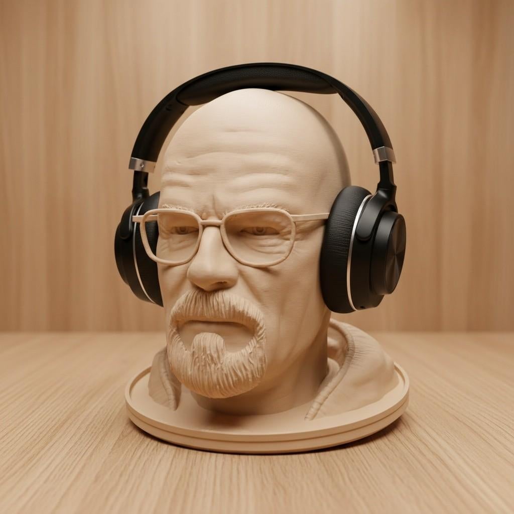 Breaking Bad Heisenberg Headphone Stand 3D Printed, Ophalen, Nieuw