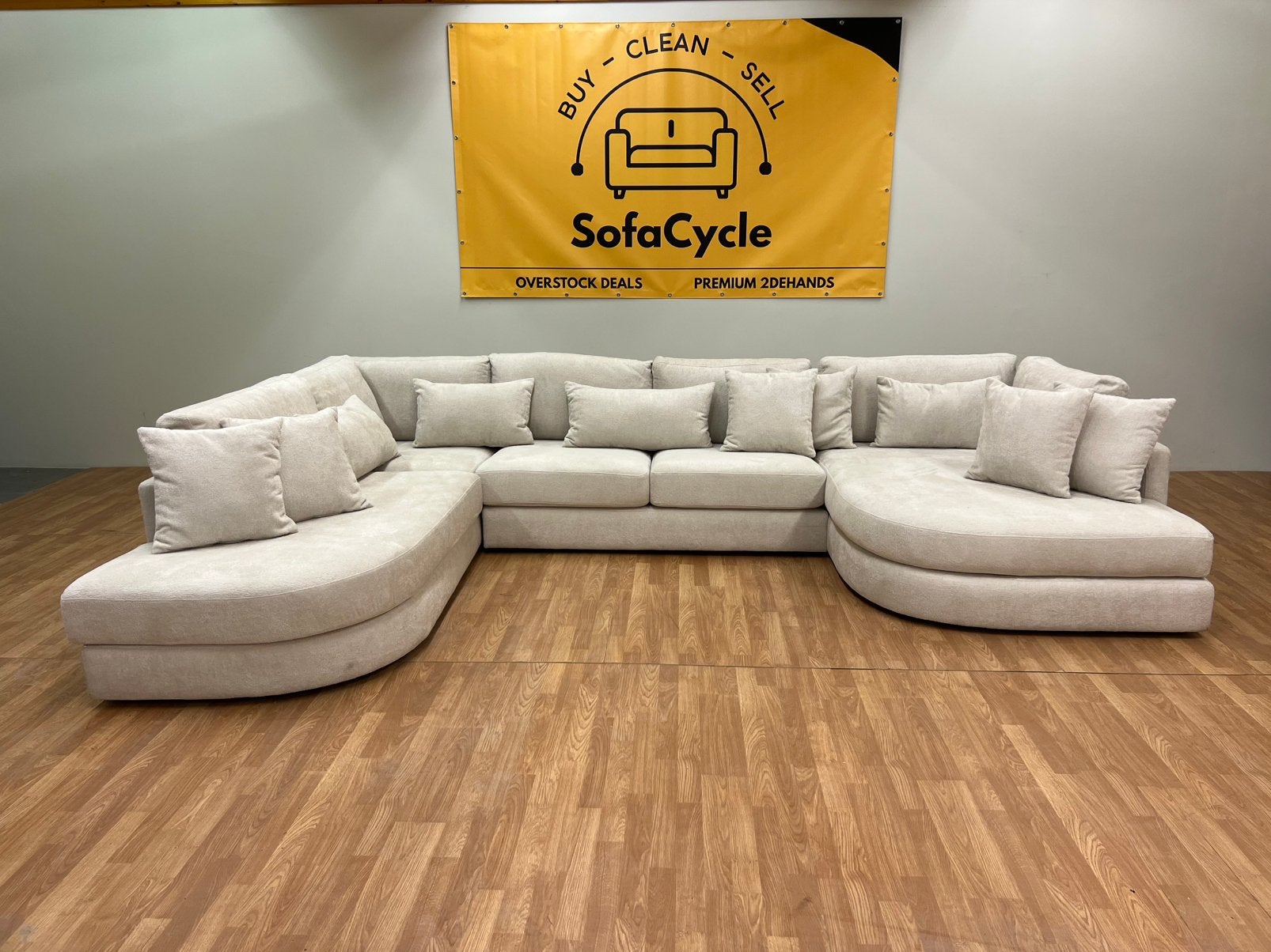SofaCycle, nouvelle offre Overstock, siège en U spacieux, Neuf, Enlèvement ou Envoi, SofaCycle, Info@sofacycle.be