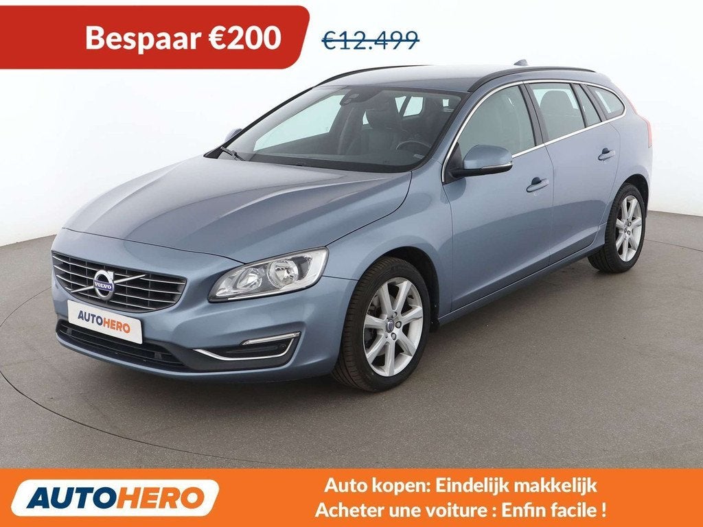 Volvo V60 2.0 D2 Summum (bj 2017, automaat), Auto's, Gebruikt, 1969 cc, Blauw, 120 pk
