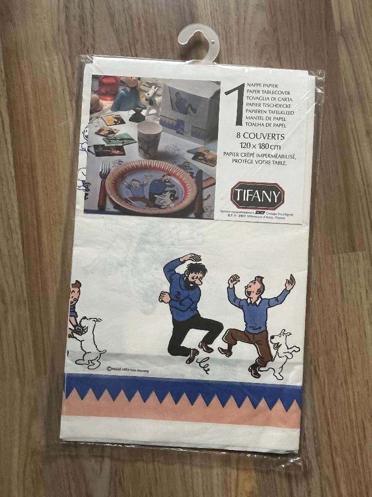 Tafelkleed Kuifje - Tifany 1993, Verzamelen, Stripfiguren, Kuifje, Ophalen of Verzenden