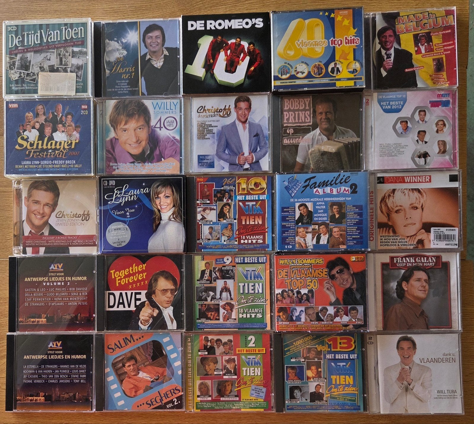 lot Vlaamse artiesten 37 cd's lot 2, Enlèvement