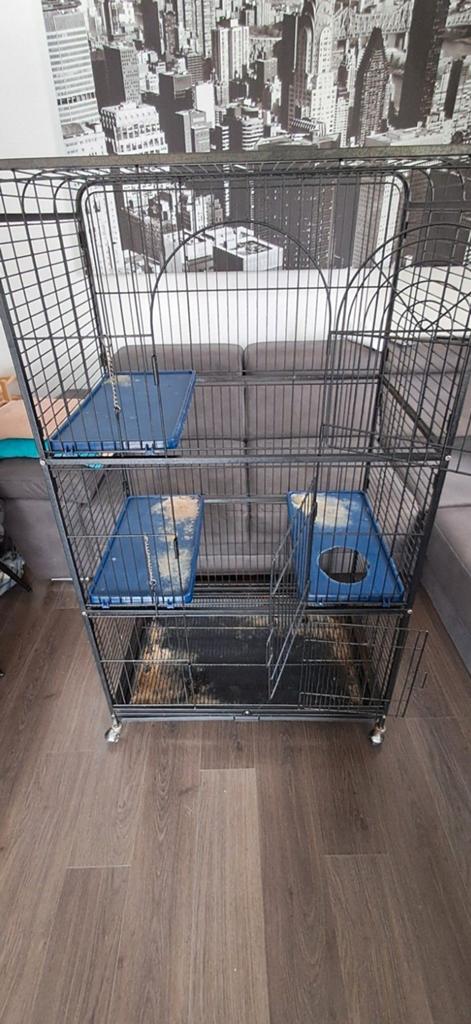 Kooi voor knaagdieren of papegaai, Ophalen