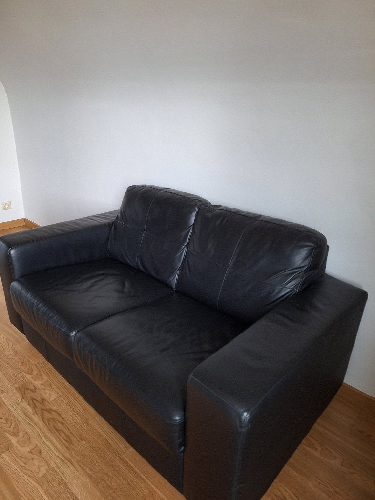 2 places en cuir, Maison & Meubles, 75 à 100 cm, 125 cm ou plus, Comme neuf, Enlèvement