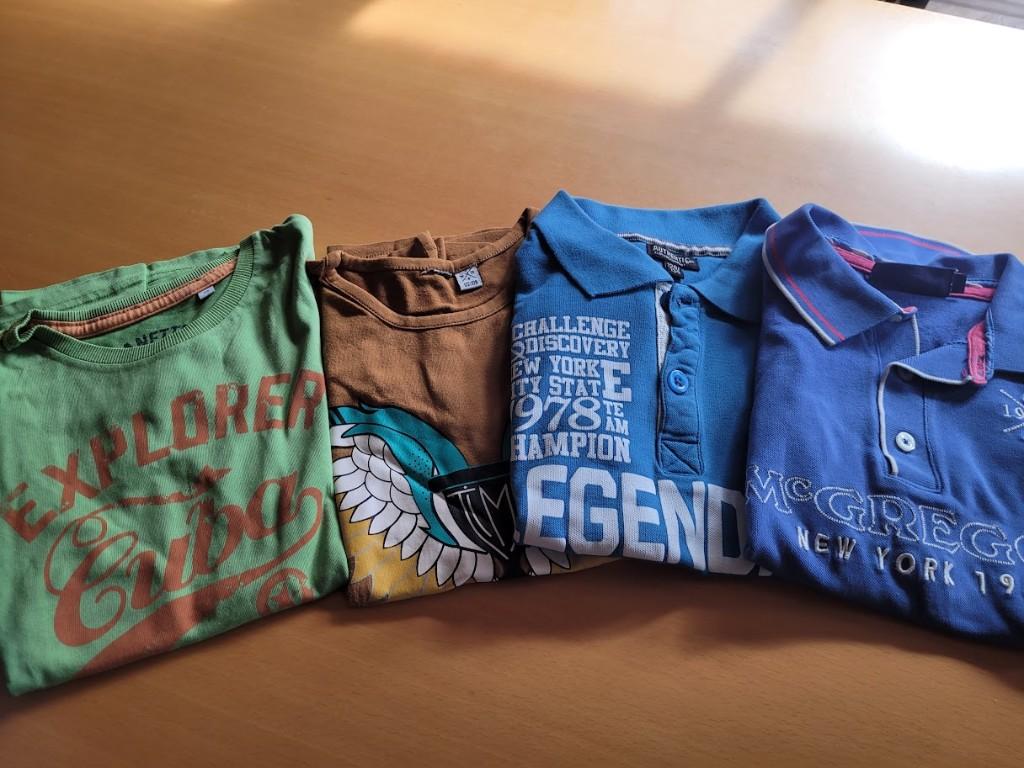 lot van 4 t shirts 128, Mac gregore, Ophalen of Verzenden, Zo goed als nieuw, Shirt of Longsleeve