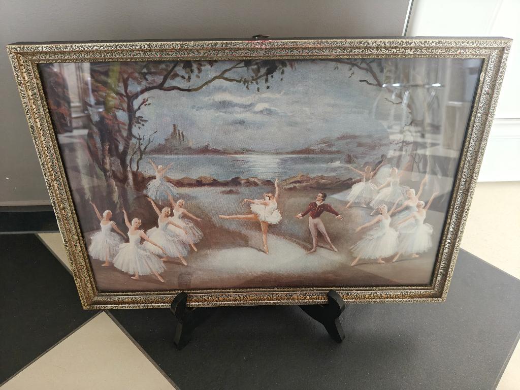 2 vintage ballet prints Carlotta Edwards reproducties, Enlèvement ou Envoi