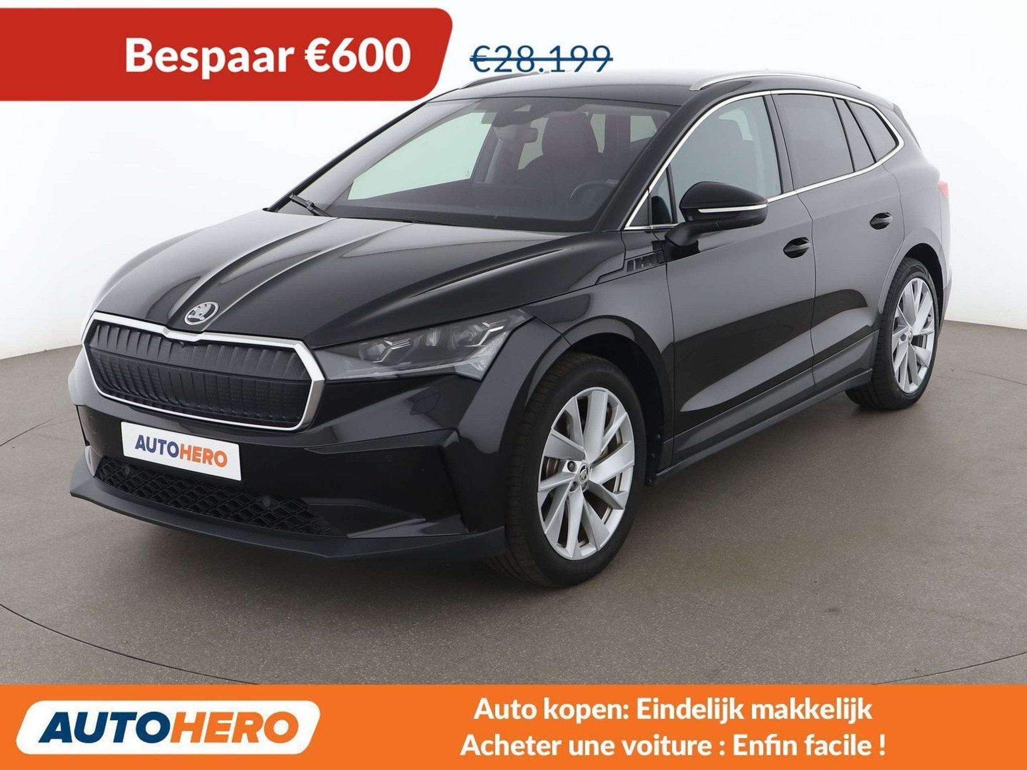 Skoda Enyaq iV 80 Suite (année de construction 2021), Autos, Cuir, Achat, Noir, 5 portes