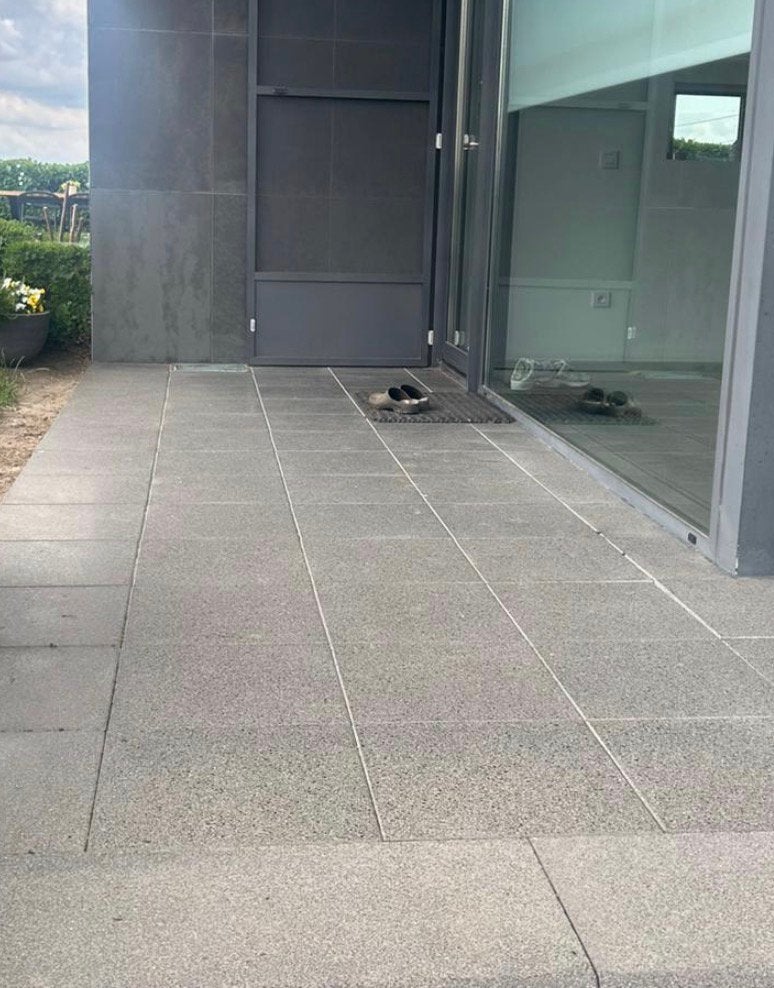 Betontegel met glazuurlaag 40m2, Ophalen, Gebruikt, 10 m² of meer, Beton