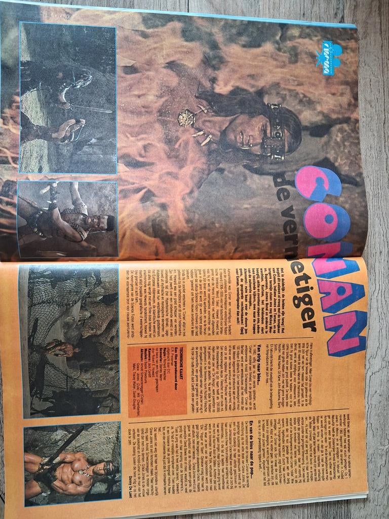 Conan le Destructeur, article du magazine Tintin, Envoi