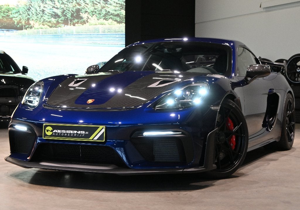 Porsche 718 Cayman GT4 RS 4.0i PDK Weissach, Auto's, Automaat, Achterwielaandrijving, Euro 6, Blauw