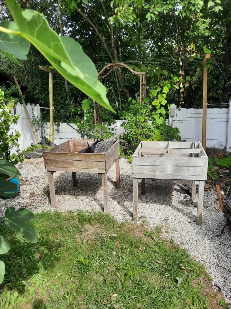 Carrés potagers sur pieds, Enlèvement