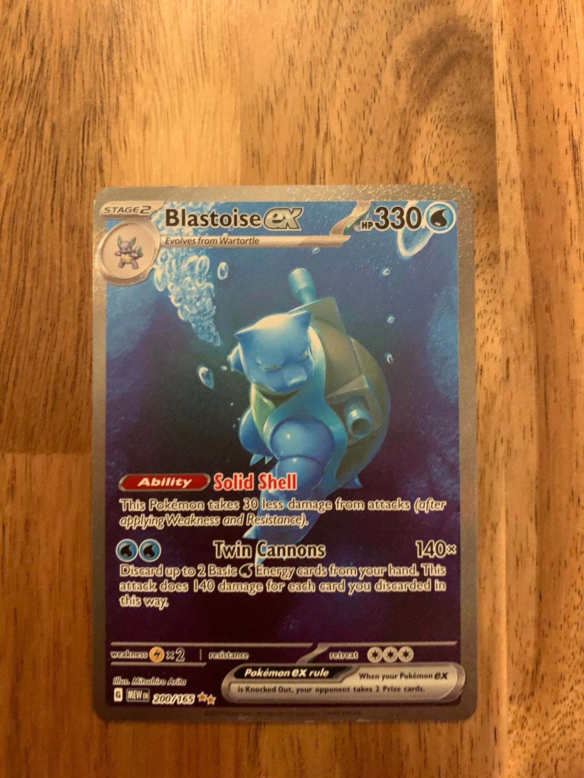 Carte Pokémon - Blastoise X, Ophalen, Nieuw, Losse kaart