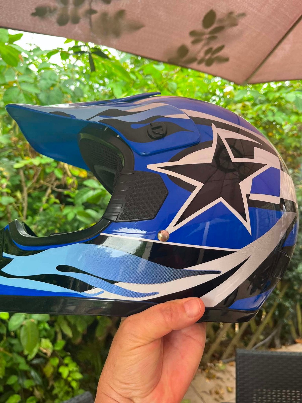 Casque cross en très bon état, Motos, Enlèvement ou Envoi, S