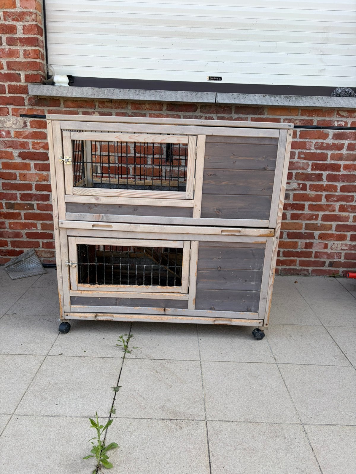 Konijnenhok met verdiep, Dieren en Toebehoren, Ophalen, Gebruikt, Hok, Konijn