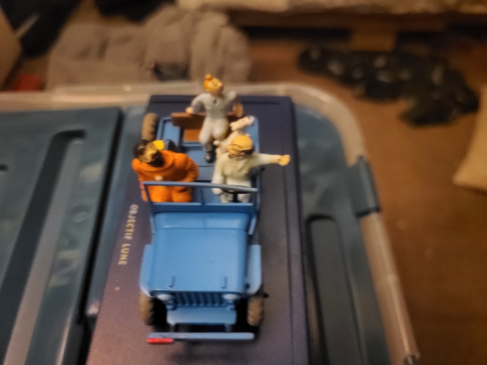 Jeep Bleue Willys CJ2 Objectif Lune, Enlèvement ou Envoi, Utilisé, 1:32 à 1:50, Autres marques