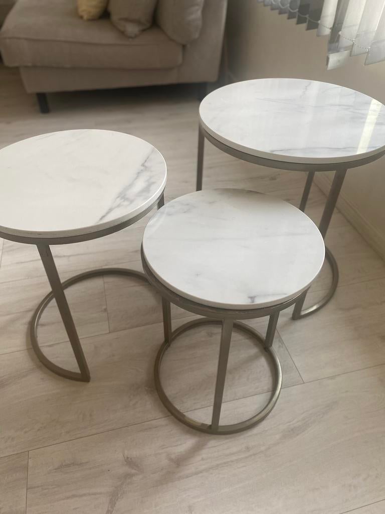 Salon tafeltjes, set van 3, Huis en Inrichting, Ophalen, Gebruikt