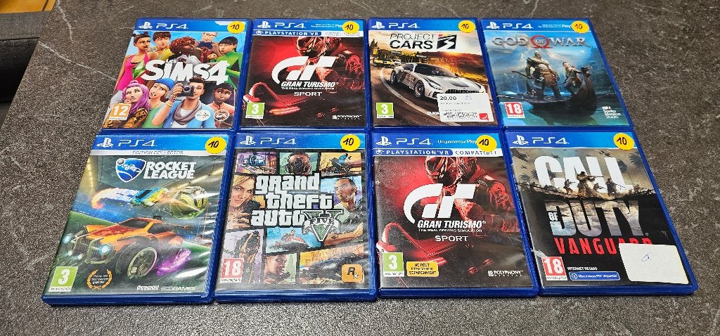 Set van 8 PS4-games, Ophalen of Verzenden, Gebruikt