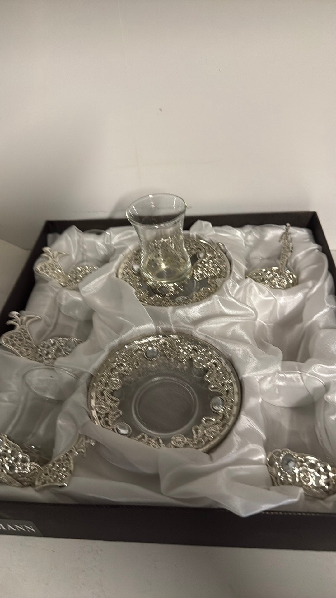 Service à thé turc traditionnel (Çay Seti) Arsmann –NEUF, Maison & Meubles, Enlèvement ou Envoi, Comme neuf, Avec poignées, Verre