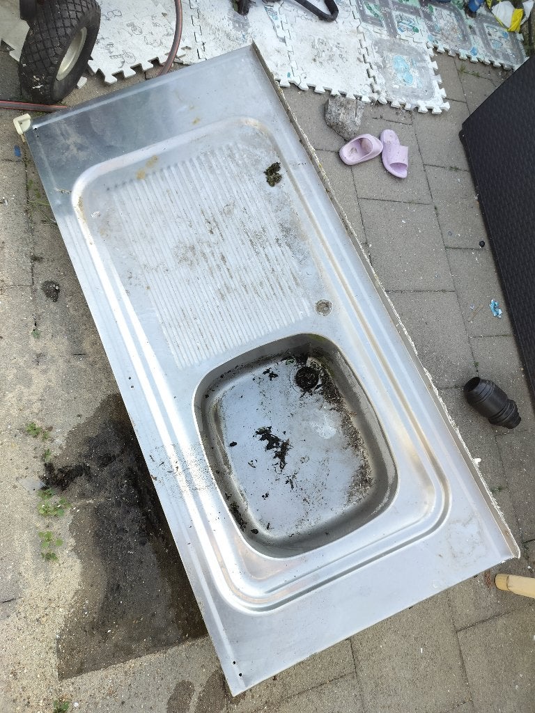 Buiten spoelbak/ gootsteen, Ophalen, Gebruikt, Wastafel