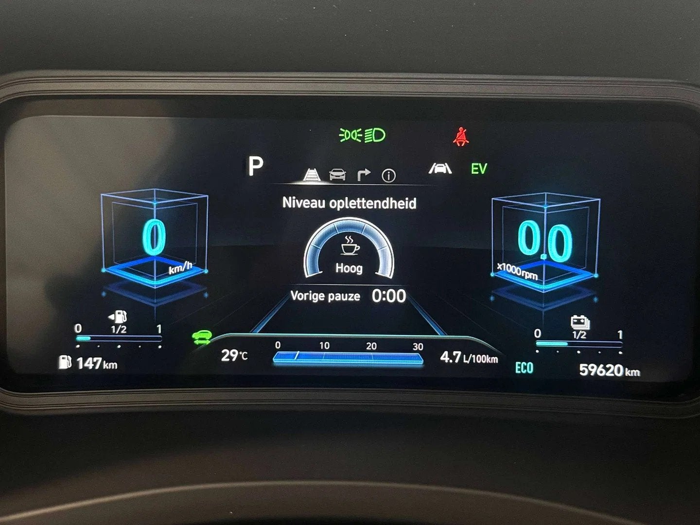 Hyundai KONA Kona HEV 1.6 GDi HYBRIDE - Camera - Trekhaak-, Auto's, Automaat, Lichtsensor, Gebruikt, Euro 6