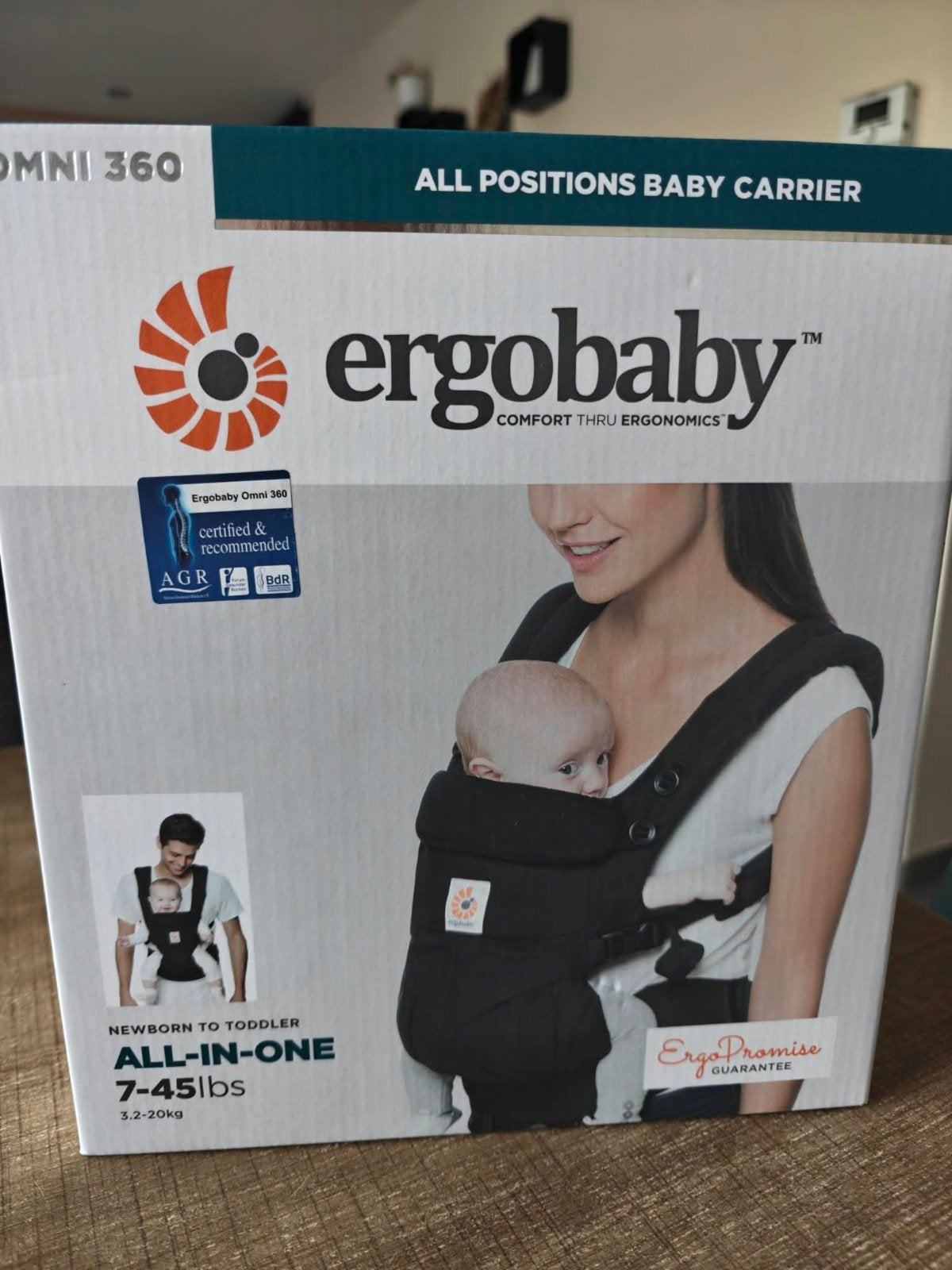 Draagzak Ergobaby Omni 360, Enfants & Bébés, Porte-bébés & Écharpe porte bébé, Autres marques, Porte-bébé, Enlèvement ou Envoi