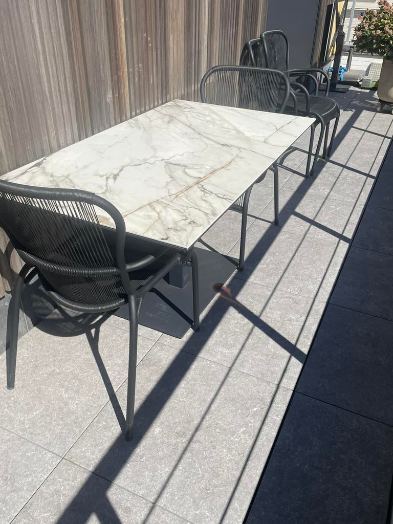 Tuintafel 140 x 80, Ophalen, Zo goed als nieuw, Aluminium
