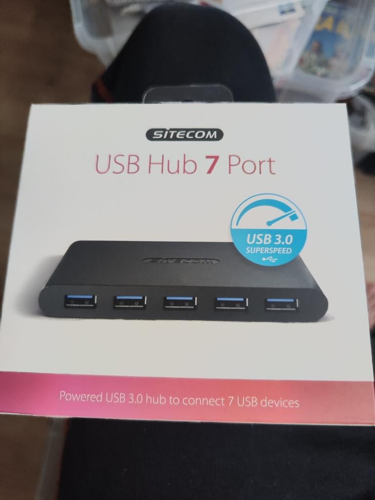 Sitecom USB 3.0 Hub 7 Port, Informatique & Logiciels, Stations d'accueil, Neuf, Tablette, Enlèvement, Hub USB