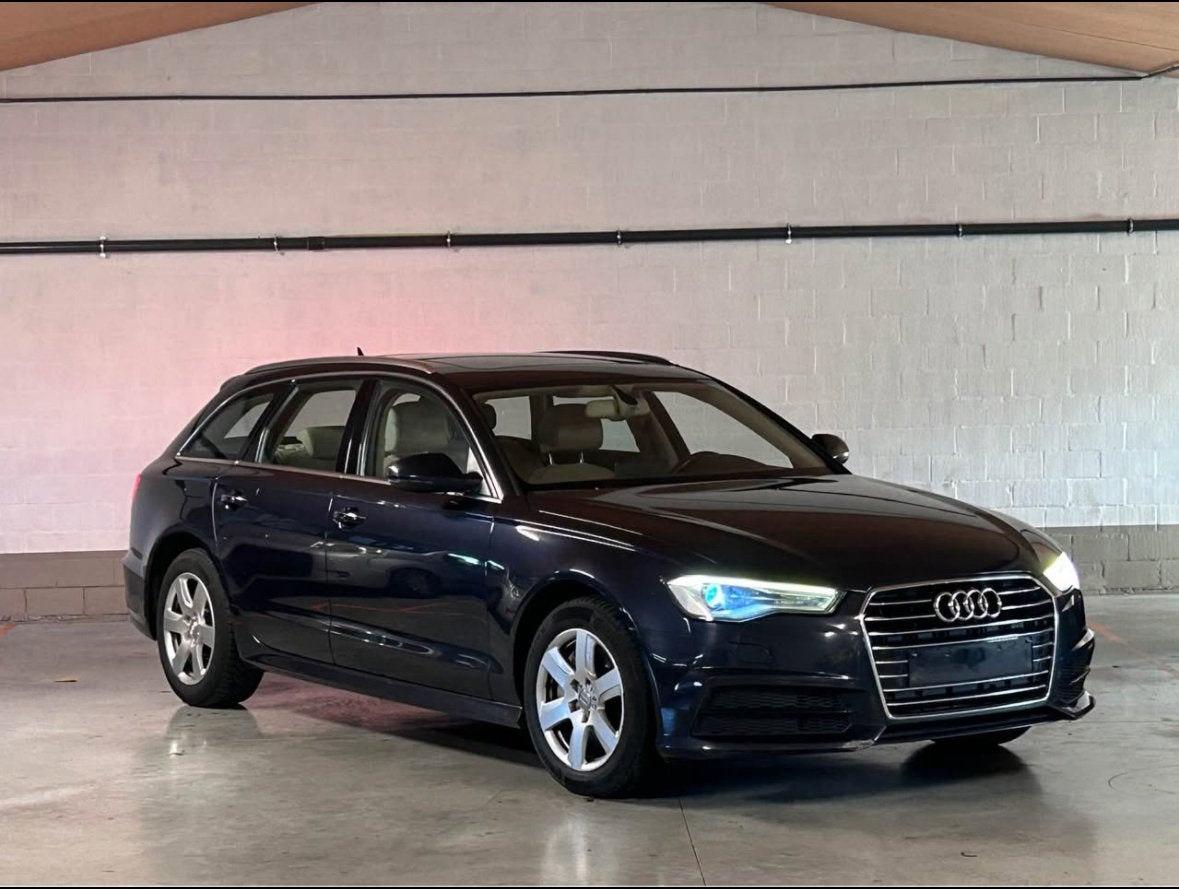 AUDI A6 2017 3.0 DIESEL 245.000KM EURO6B 218PK TOPSTAAT, Auto's, Automaat, Blauw, Adaptive Cruise Control, Leder