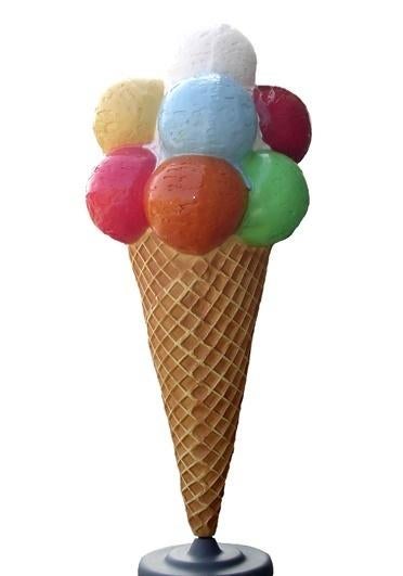 IJsje verrijdbaar 220 cm - schepijsje polyester 12 bol ijs, Ophalen, Nieuw
