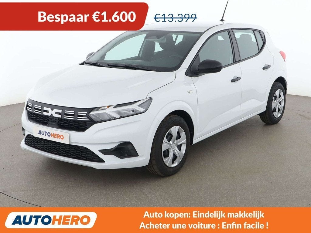 Dacia Sandero 1.0 SCe Essential (bj 2024), Auto's, Dacia, Stof, Gebruikt, Wit, Sandero