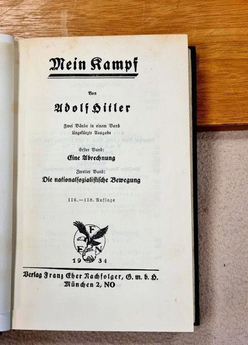 Mein Kampf - Couverture rigide bleue - Lettrage gothique, Envoi, Autres, Livre ou Revue