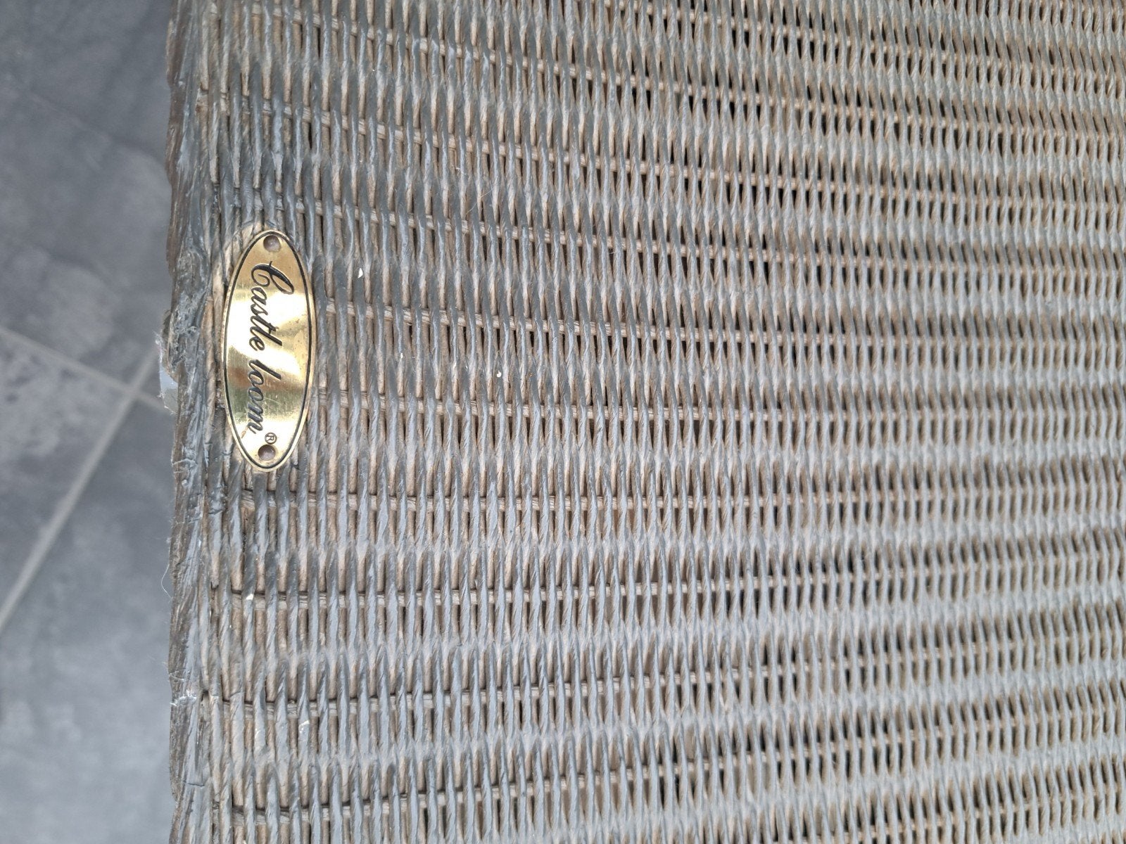 zetel gevlochten castle loom, Maison & Meubles, Moins de 75 cm, Osier ou Rotin, Moins de 150 cm, Enlèvement
