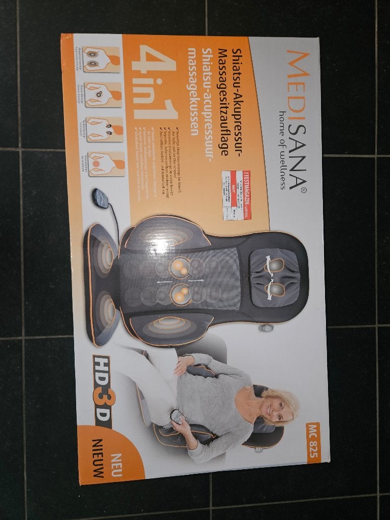 shiatsu-acupressuur massagekussen, Sports & Fitness, Produits de massage, Enlèvement, Comme neuf, Chaise de massage ou Coussin