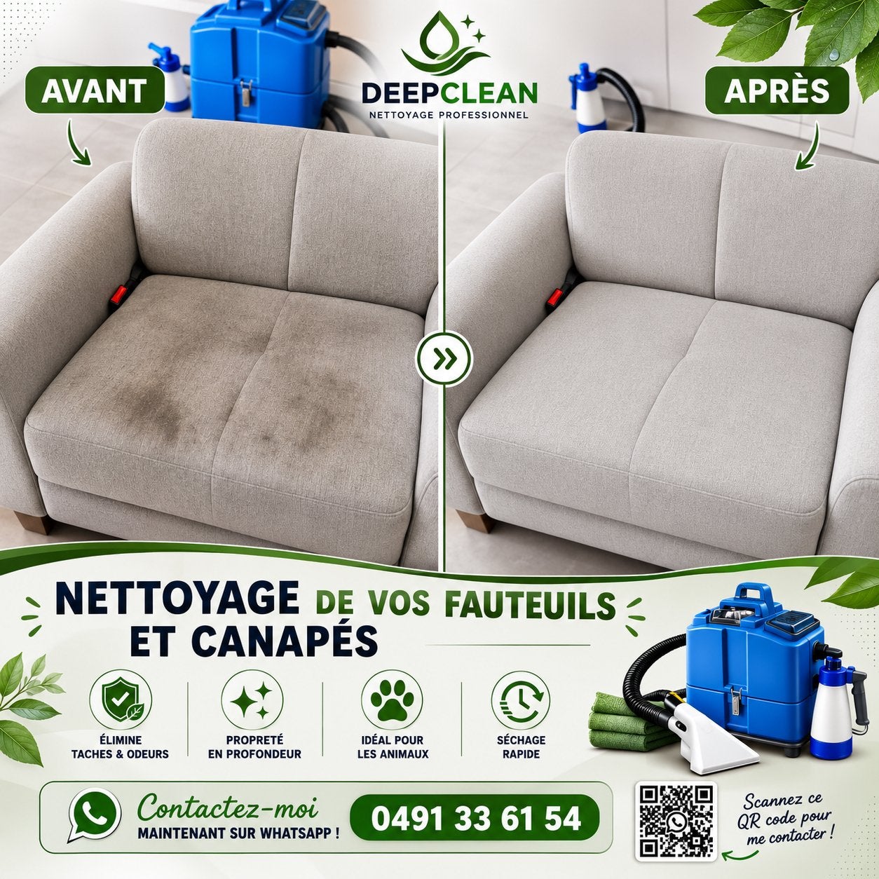 NETTOYAGE CANAPÉ À DOMICILE BRUXELLES, Services & Professionnels, Nettoyage