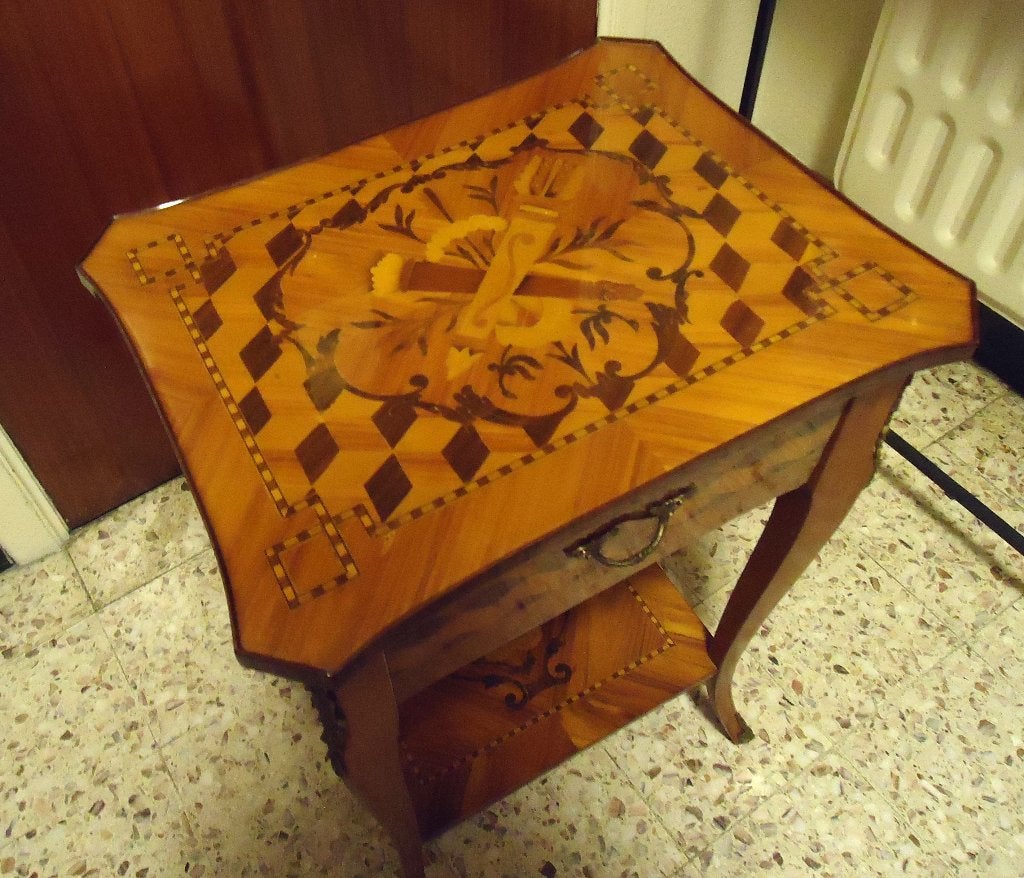 Rococo bijzettafel, Napoleon III-periode, Ophalen