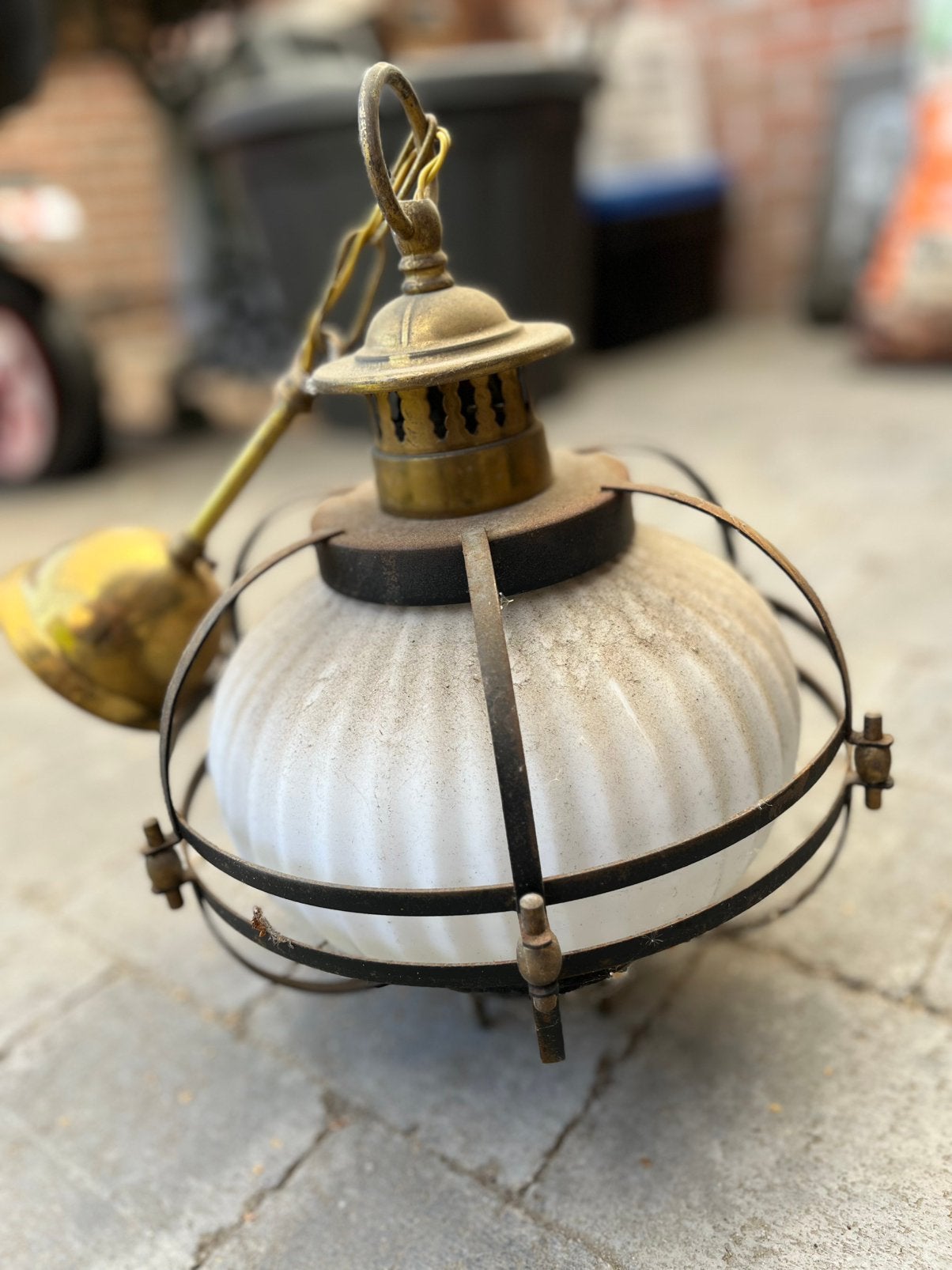 hanglamp tuin mancave vibe lampion, Enlèvement, Utilisé