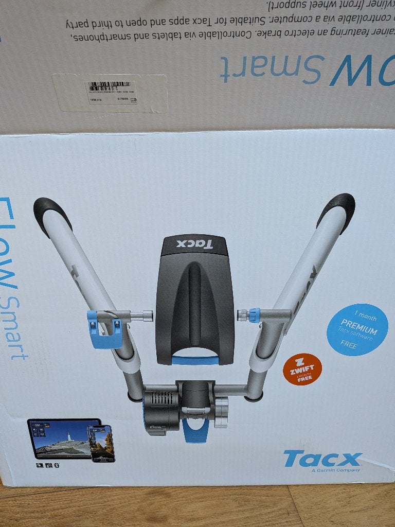 Tacx Flow Smart met trainingswiel, band en nieuwe cassette, Enlèvement, Comme neuf, Autres types
