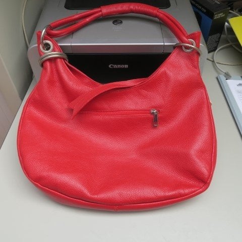 Shopper nieuw leder rood met riem  Anna Morelini (Italy), Ophalen of Verzenden, Nieuw, Rood, Shopper